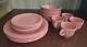 Vintage Fiesta Homer Laughlin China Pink Rose Lead Free 4 Each No Chips #3061