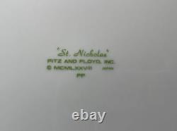 Vintage Fitz and Floyd St Nicholas Dinner Plate Set of 4