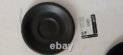 Vintage French 21-Piece Black Dinnerware Set (N Mark for Nevers, France)