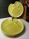 Vintage Mid Century Russel Wright Iroquois Avocado Party Plates Set Of 4