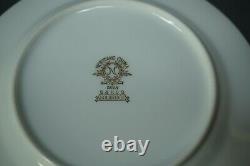 Vintage Noritake China Japan Goldridge Porcelain Dinner Plate Set of 6 Gold Rim