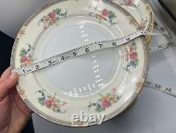 Vintage Noritake Fine China Japan Set Ranier Gold Rim Floral Plates 34 Pieces