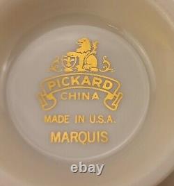 Vintage PICKARD CHINA 1970 MARQUIS GREEN (40) PIECE SET Excellent Condition