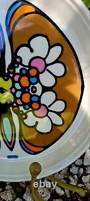 Vintage Peter Max MID Century 1960's Psychedelic Rare Dinner Plate Set X7