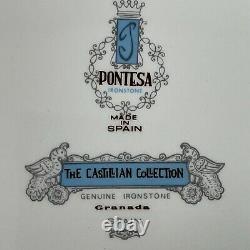 Vintage Pontesa Castillian Collection Ironstone 10 Dinner Plates Set of 11