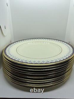 Vintage Set Of 12 Minton England Fine Bone China Consort Dinner Plates EUC