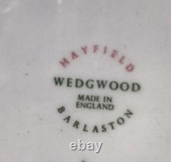 Vintage Wedgwood Mayfield Ruby Dinner Plates 10 Barlaston England Set Of 9