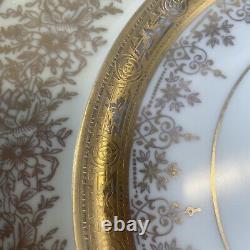Vintage antique gold pickard opulent bohemia dinner plates set of four