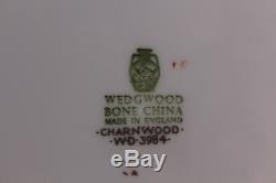 Vintage set 10 Wedgwood Charnwood WD3984 Bone China Dinner Plates 10 3/4