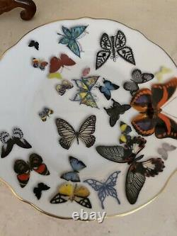 Vista Alegre Christian Lacroix Butterfly Parade Plate 6 5/8 Set Of 3 NEW! TAGS