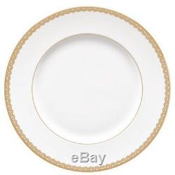Waterford China Lismore Lace Gold Dinner Plate Set of 4