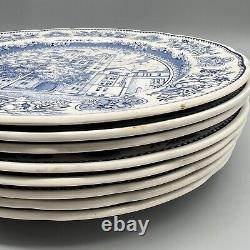 Wedgewood 1949 YALE Dinner Plates, 10 3/4 Set Of 8