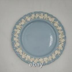 Wedgewood Queensware Shell Cream On Lavender Blue 8 Dinner Plates Set of 4 V1