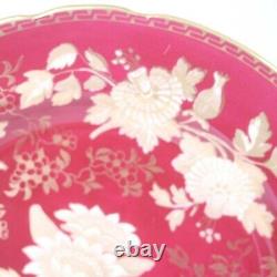 Wedgewood Tonquin Ruby Bone China Scalloped Dinner Plates Set of 12