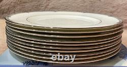Wedgwood Amherst Dinner Plates Set of 10 10 3/4 Platinum Rim