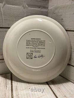 Wedgwood Clare Leighton New England Industries Plates- Set of 4 WPA history