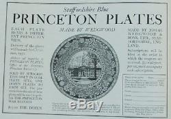Wedgwood PRINCETON UNIVERSITY BLUE Dinner Plates Set of 12 COMPLETE SET