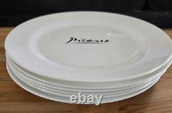 Wedgwood White Picasso For Fine Hotels & Restaurants 12 Dinner Plate Set of 6