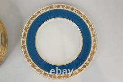 Wedgwood Whitehall Powder Blue Dinner Plates Set of 12 -10 3/4 D Free Shipping