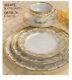 Weimar Katharina Dinner Set Individual Pieces White With Gold Plating