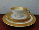 Westchester By Lenox M-139 4pc Place Dinner Setting Plate Cup Saucer Gold
