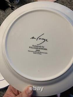 Williams Sonoma 4 Dinner Plates Set La Mer Fish Marc Lacaze 10.5 With Box