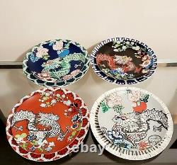 Williams Sonoma Schumacher Bukhara & Chiang Mai Dragon Dinner Plate Set of 8