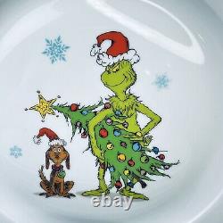 Williams Sonoma The Grinch DINNER PLATE Plates Set 8 Christmas Holiday Zrich