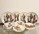 Williams Sonoma Twas The Night Before Christmas Dinner & Salad Plate Set Of 8