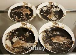 Williams Sonoma Walden Pheasant Wild Birds Dinner & Salad Plates Set of 8 NEW