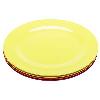 Zak Designs Caterina Dinner Plate Fresh Color Design Set Of 4 Accent Plates, New