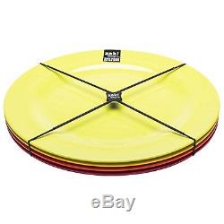 Zak Designs Caterina Dinner Plate Fresh Color Design Set of 4 Accent Plates, New