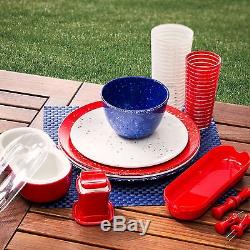 Zak! Designs Confetti Dinner Plates (Set of 6) Durable and BPA-free Melamine